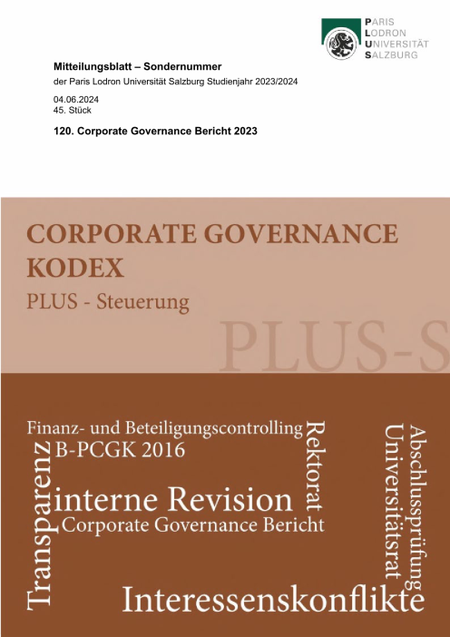 Bundeskodex Bericht 2023 Universität Salzburg