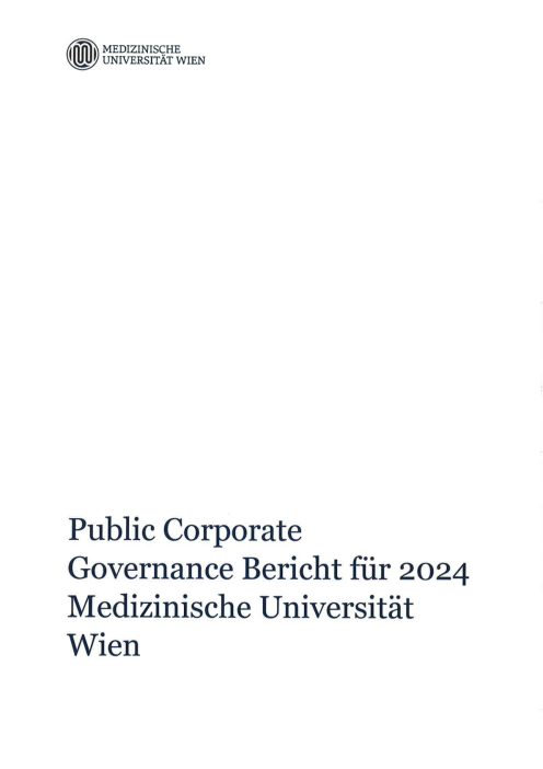 Bundeskodex Bericht 2024 Medizinische Universität Wien