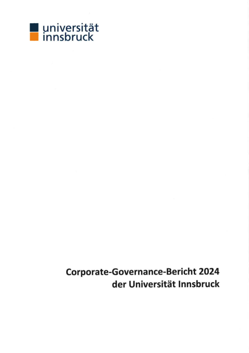Bundeskodex Bericht 2024 Universität Innsbruck