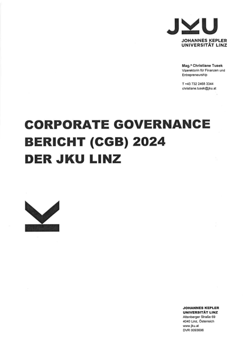 Bundeskodex Bericht 2024 Universität Linz