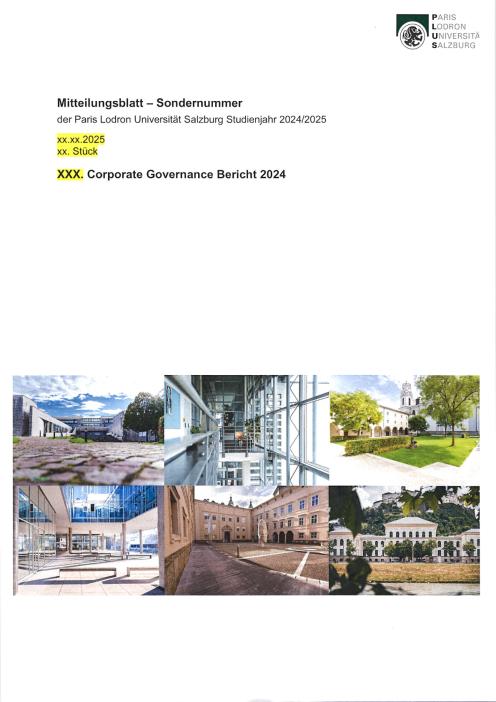 Bundeskodex Bericht 2024 Universität Salzburg