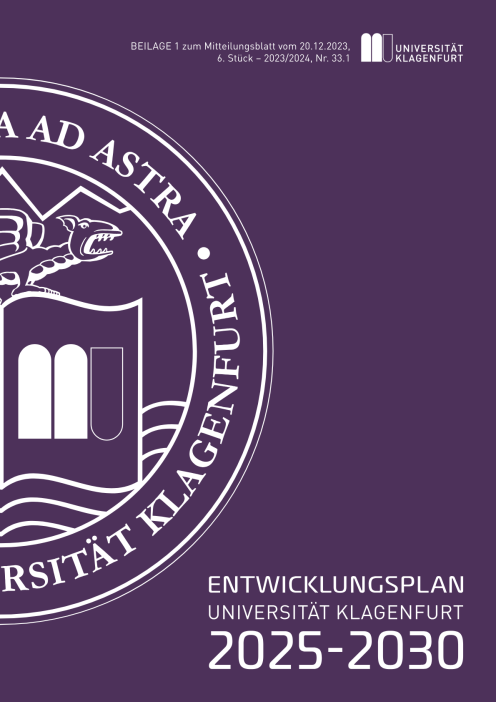 Entwicklungsplan Universität Klagenfurt 2025 2030