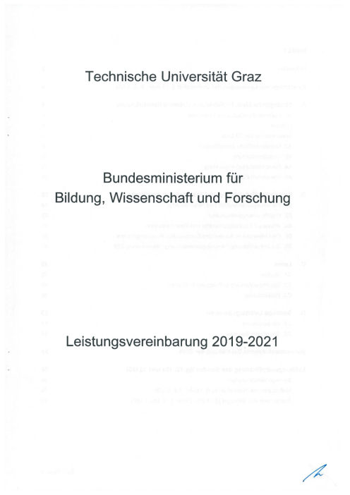 Leistungsvereinbarung 2019 2021 Technische Universität Graz
