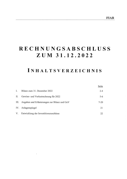 Rechnungsabschluss 2022 Medizinische Universität Wien