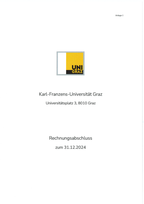 Rechnungsabschluss 2024 Universität Graz