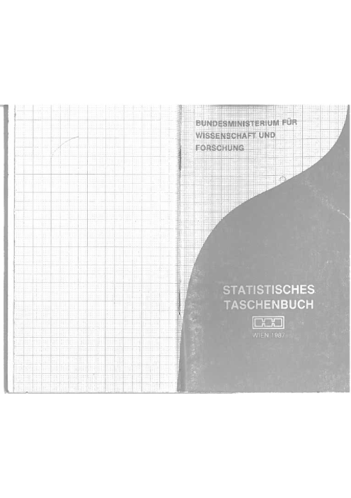 Statistisches Taschenbuch 1987