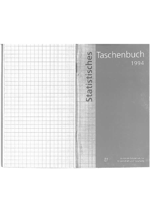 Statistisches Taschenbuch 1994
