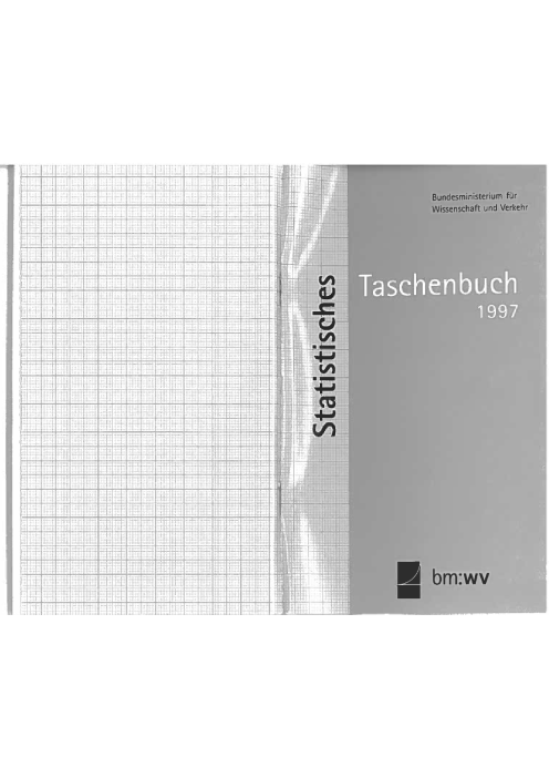 Statistisches Taschenbuch 1997