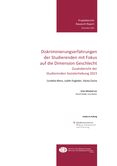 Studierenden Sozialerhebung 2023 Zusatzbericht Diskriminierungserfahrungen der Studierenden mit Fokus auf die Dimension Geschlecht