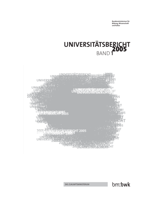 Universitätsbericht 2005 Band 1