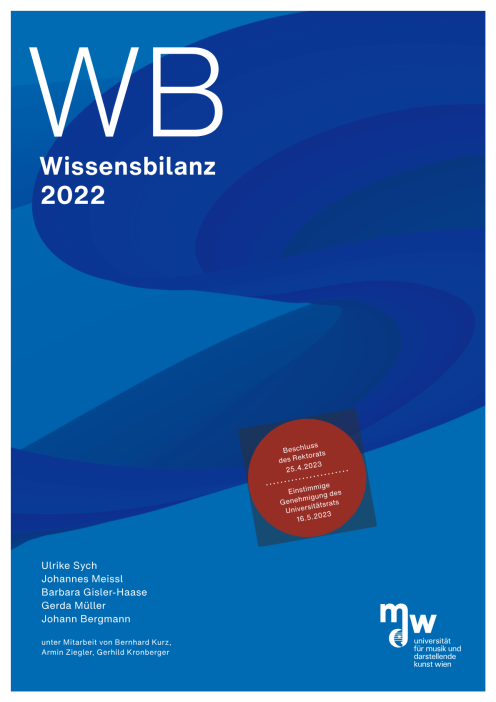 Wissensbilanz 2022 Universität für Musik und darstellende Kunst Wien