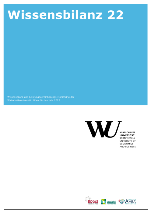 Wissensbilanz 2022 Wirtschaftsuniversität Wien