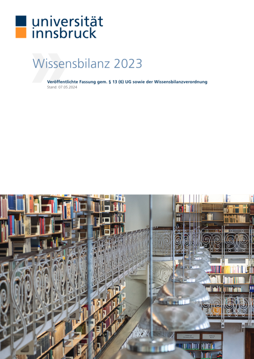 Wissensbilanz 2023 Universität Innsbruck