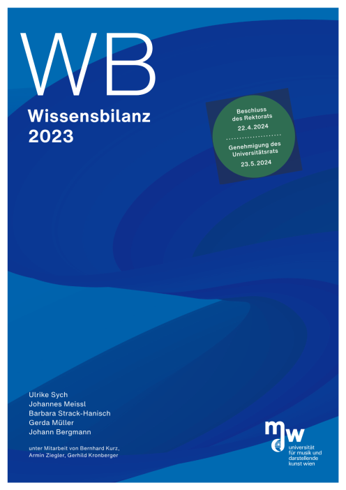 Wissensbilanz 2023 Universität für Musik und darstellende Kunst Wien