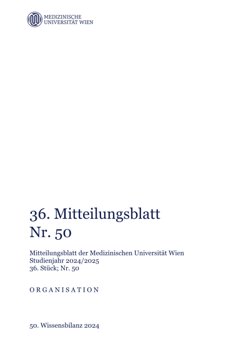 Wissensbilanz 2024 Medizinische Universität Wien