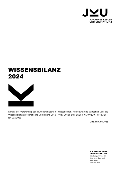 Wissensbilanz 2024 Universität Linz