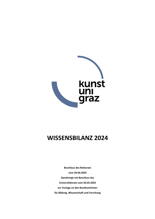 Wissensbilanz 2024 Universität für Musik und darstellende Kunst Graz