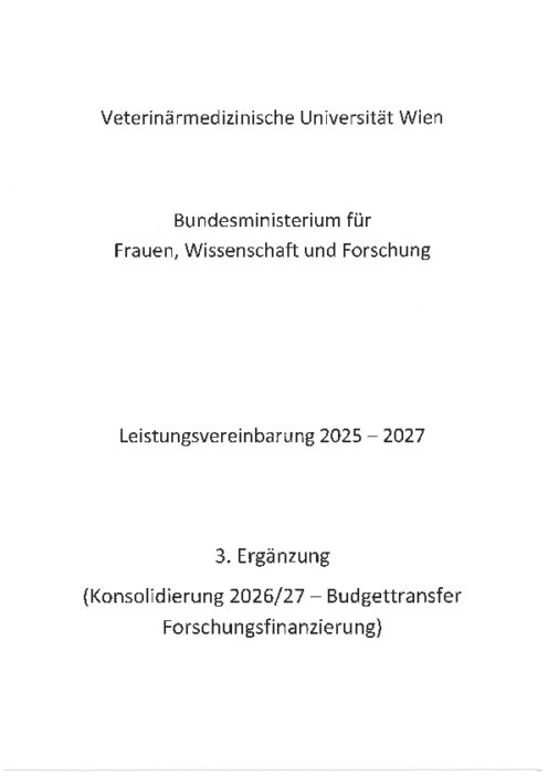 Leistugsvereinbarung 2026 2027 Veterinärmedizinische Universität Wien 3 Ergänzung