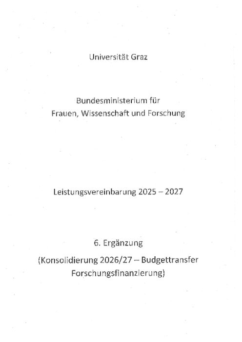 Leistungsvereinbarung 2026 2027 Universität Graz 6 Ergänzung