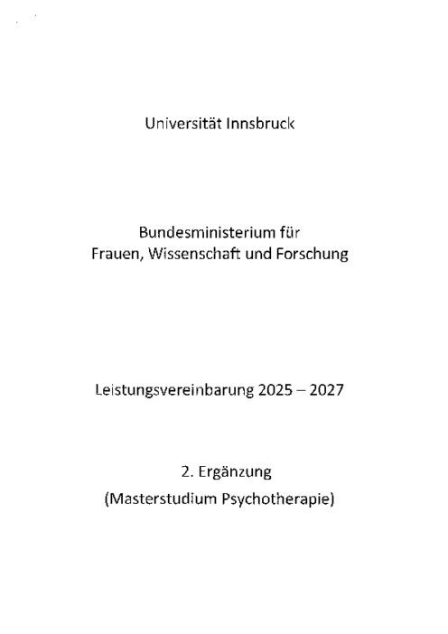 Universität Innsbruck 2 LV Ergänzung 17 11 25