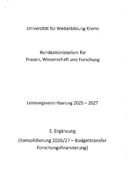 Universität für Weiterbildung Krems 3 LV Ergänzung 22 12 2025