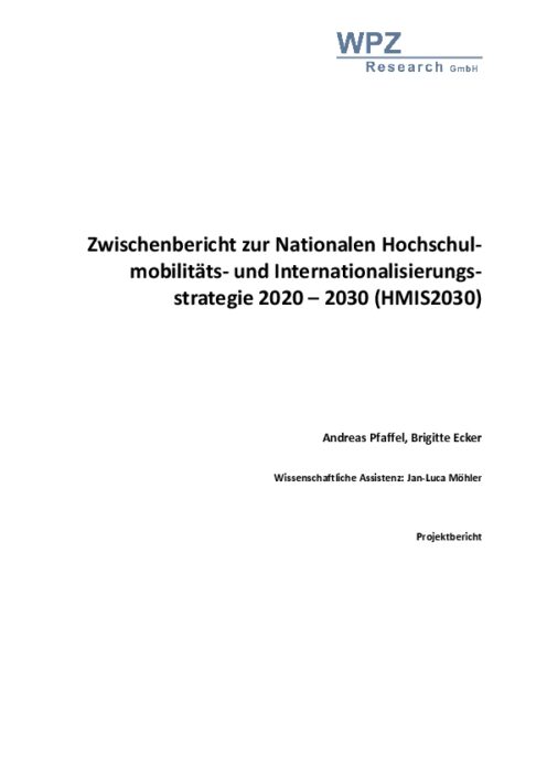 Zwischenbericht 2025 zur Nationalen Hochschulmobilitäts und Internationalisierungsstrategie 2020 2030 HMIS2030