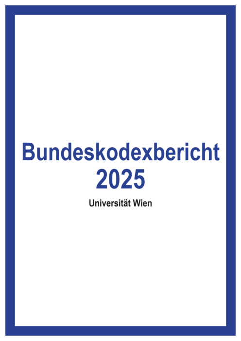 Bundeskodexbericht 2025 Universitaet Wien