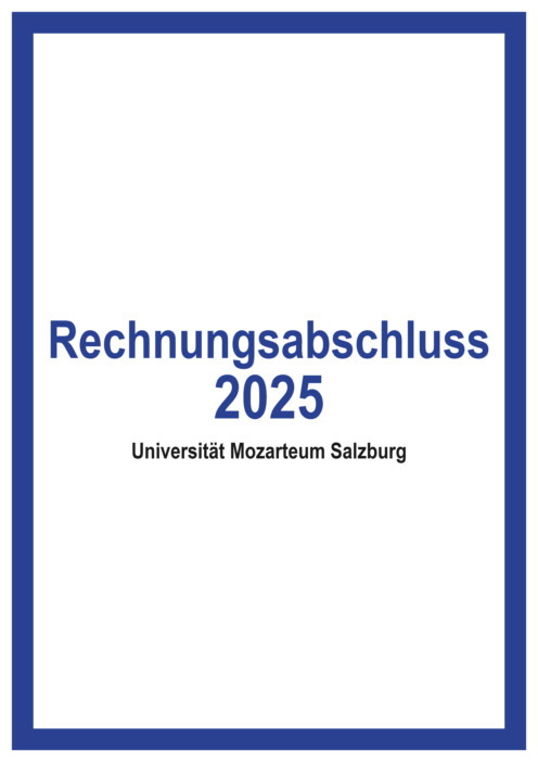 Rechnungsabschluss 2025 Universitaet Mozarteum Salzburg