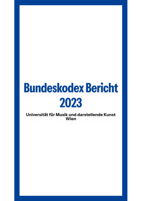 Univ f M u d K Wien 2023